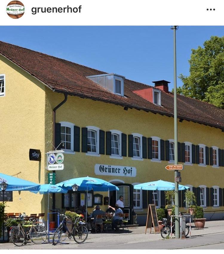 Hotel-Gasthof Gruener Hof Freising Exterior foto